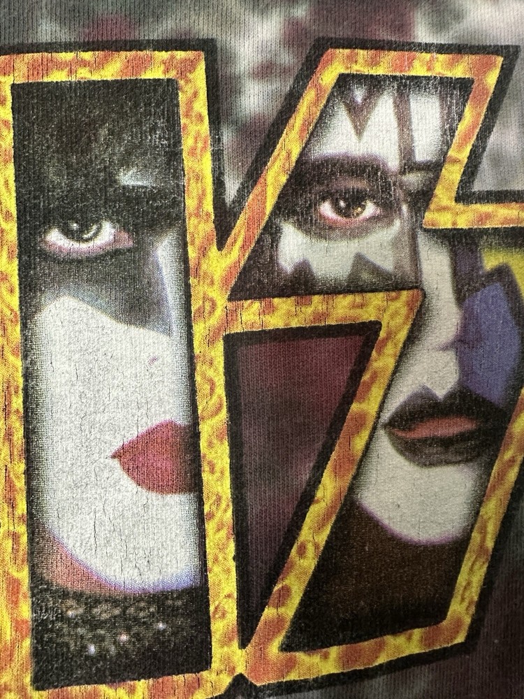 1996 KISS Army Tie Dye Long Sleeve T Shirt XL Authentic COTTON RARE