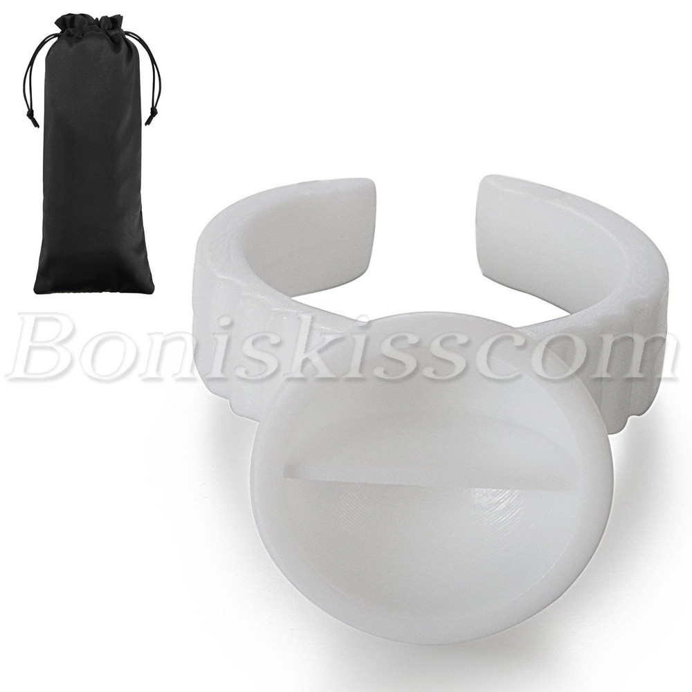 100pcs Wearable Disposable Grafted Separators Holder Ring for Eyelash Extensions