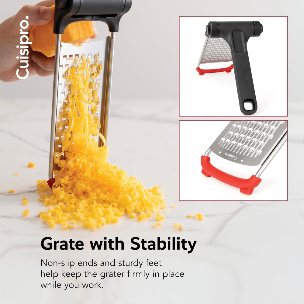 Surface Glide Technology Stainless Steel Folding Handle Grater Coarse