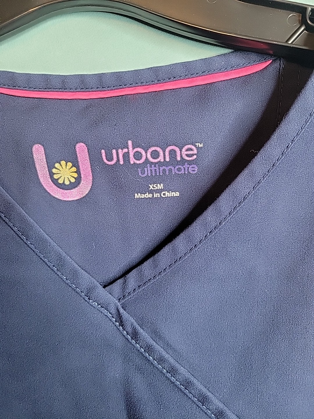 Urbane Scrub Set Navy XS Top S Pants Medical Uniform Womens Stretch