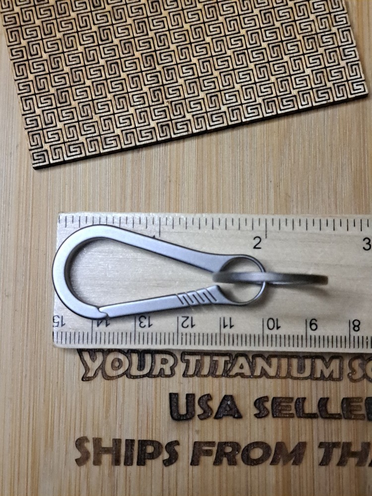 EDC Titanium Carabiner Keychain