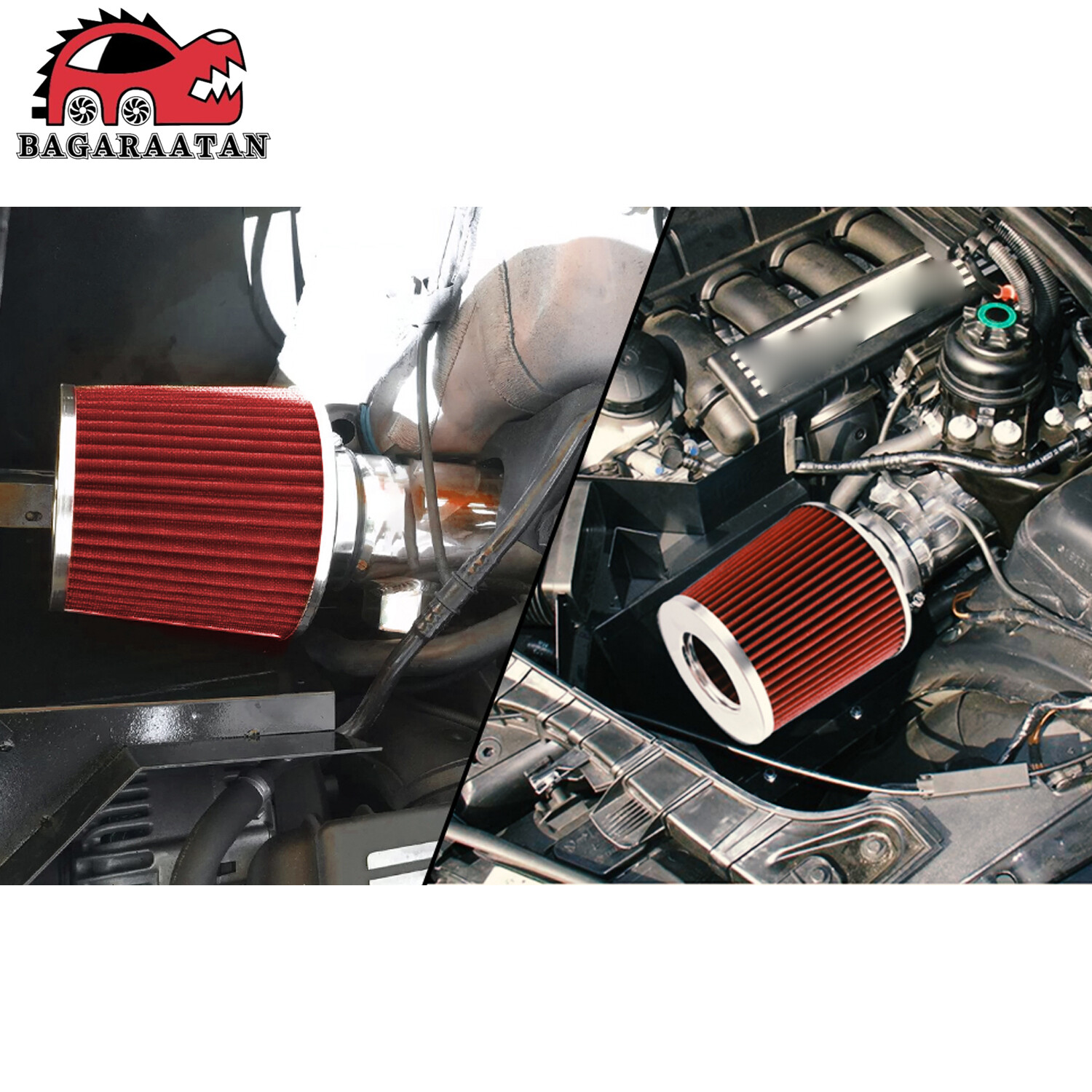 For BMW 128i 328i 07-11 / 330i 2006 3.0L Cold Air Intake System Kit +Heat Shield