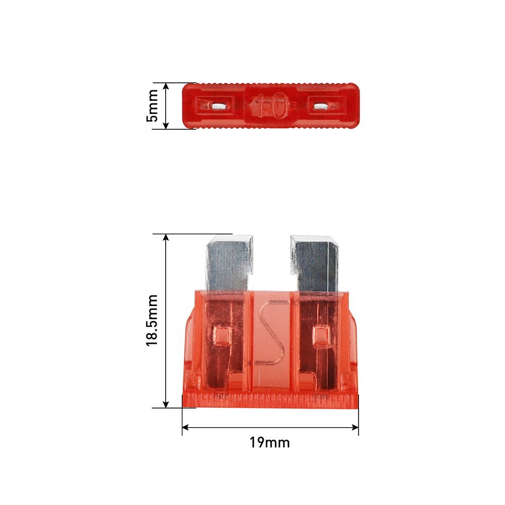 100pcs Car Auto Standard/Medium Blade Fuse 2A~35A Assorted Set + 1pc Puller Kit