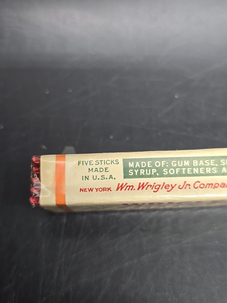 Rare Wrigleys 1930's chewing GUM PACK PACKAGE with wrapper