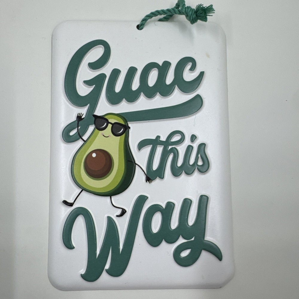 Guac This Way Metal Sign