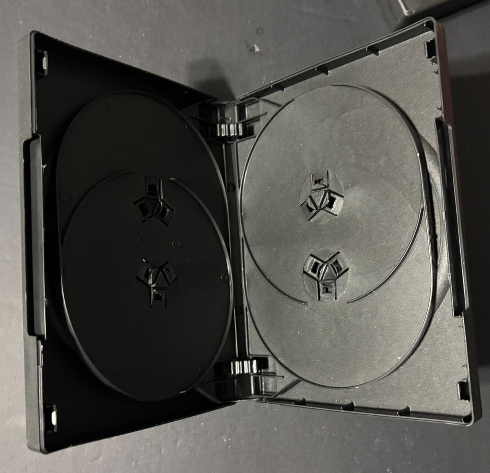 Black 6 Disc DVD Case With Two Trays