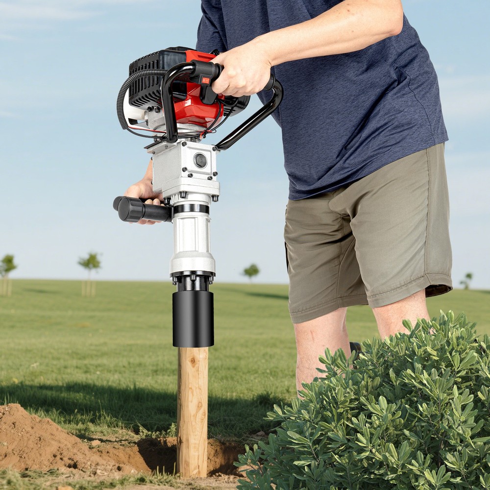 32.6cc 2-Stroke Gasoline Pile Driver Multi-function Gasoline Impact Pile Driver