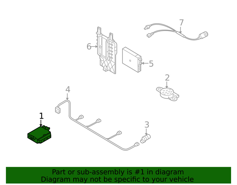 Genuine Audi Control Module 8K0-919-475-T
