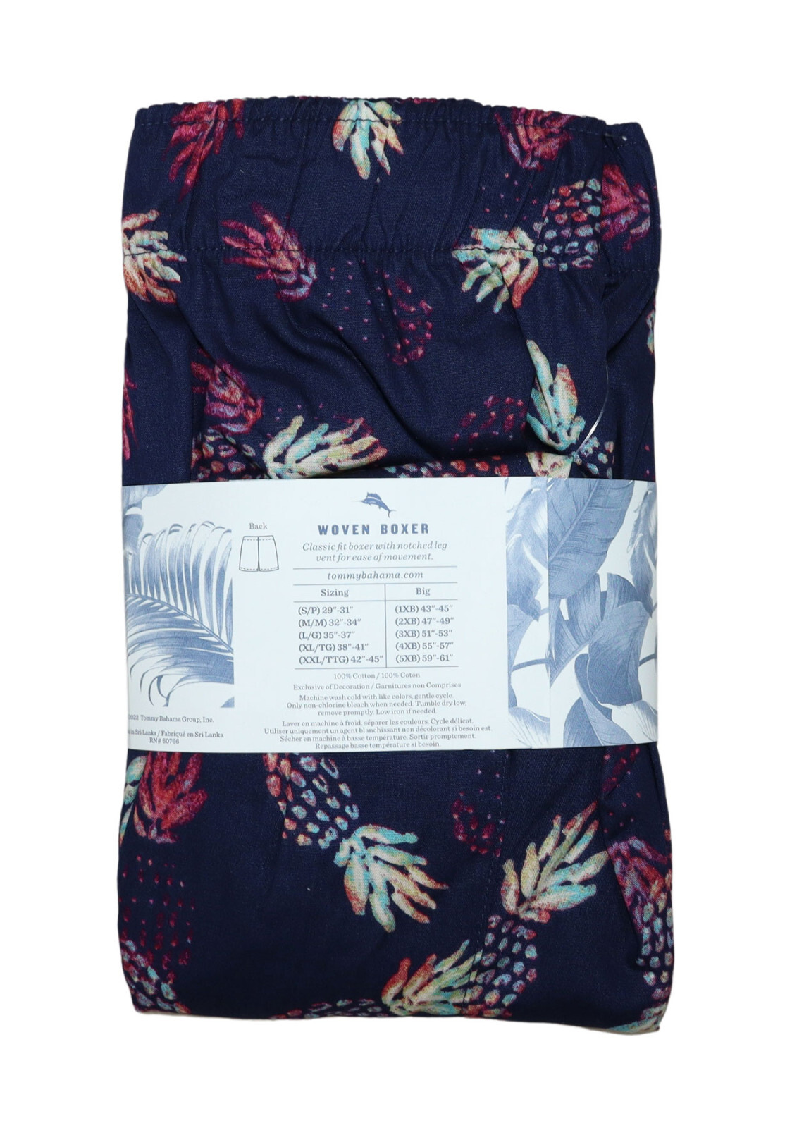 Tommy Bahama Men's Boxer Shorts Island Washed 100% Cotton Tropical Patterns NWT