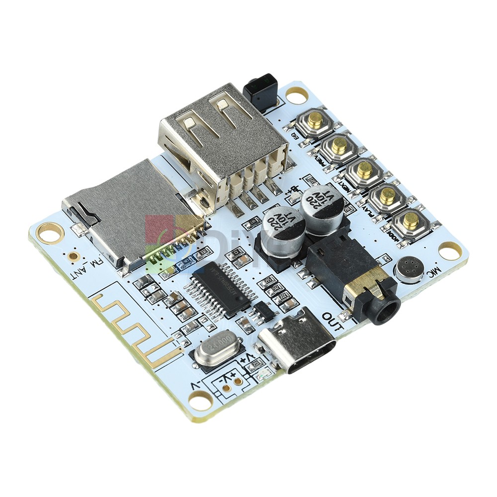 Bluetooth 5.4 Audio Receiver Board MP3 Lossless Decoder Decoding Module Type-C