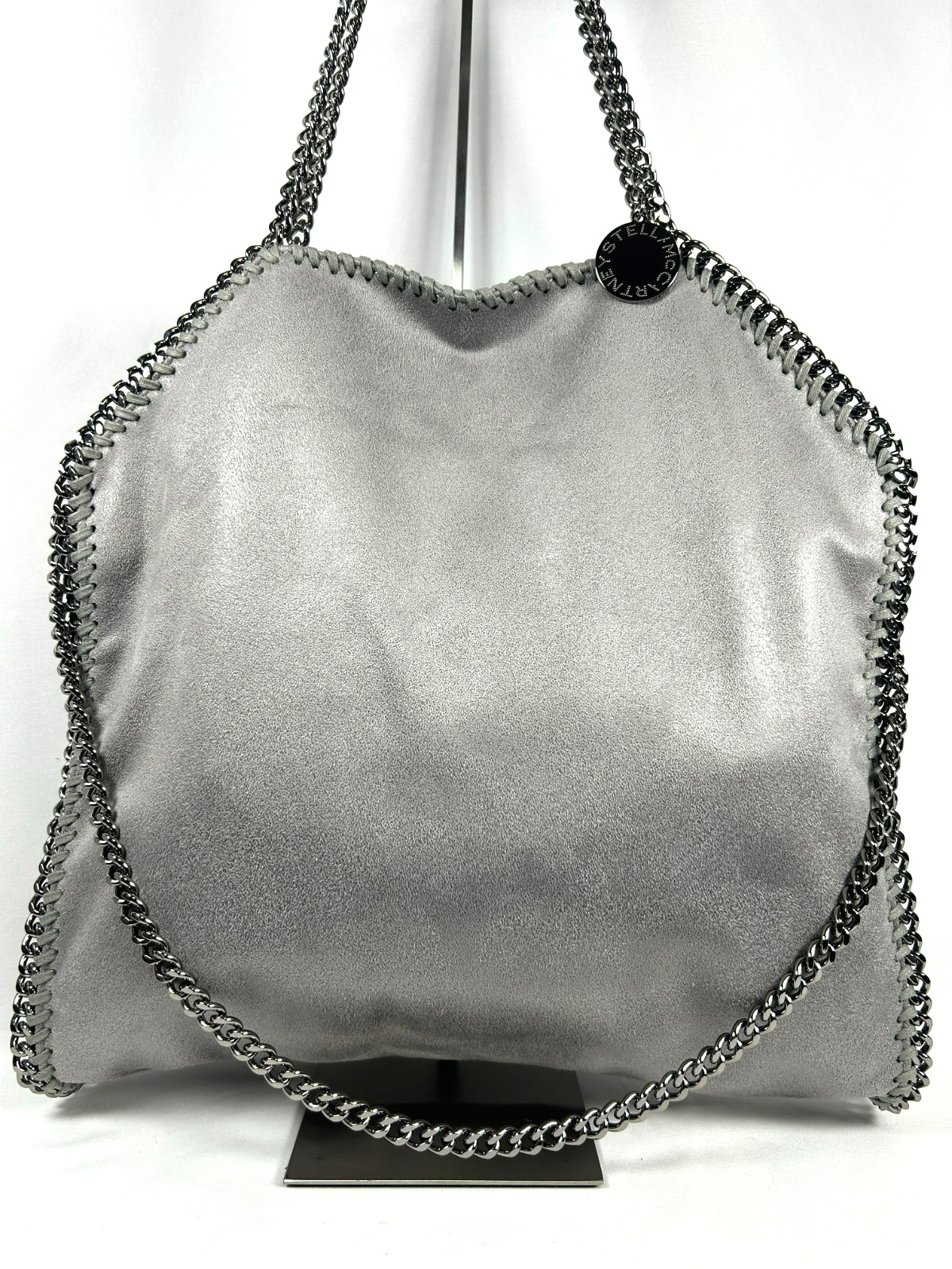 Stella McCartney Falabella Fold-over Tote Shoulder Bag Dark Gray UK 128778