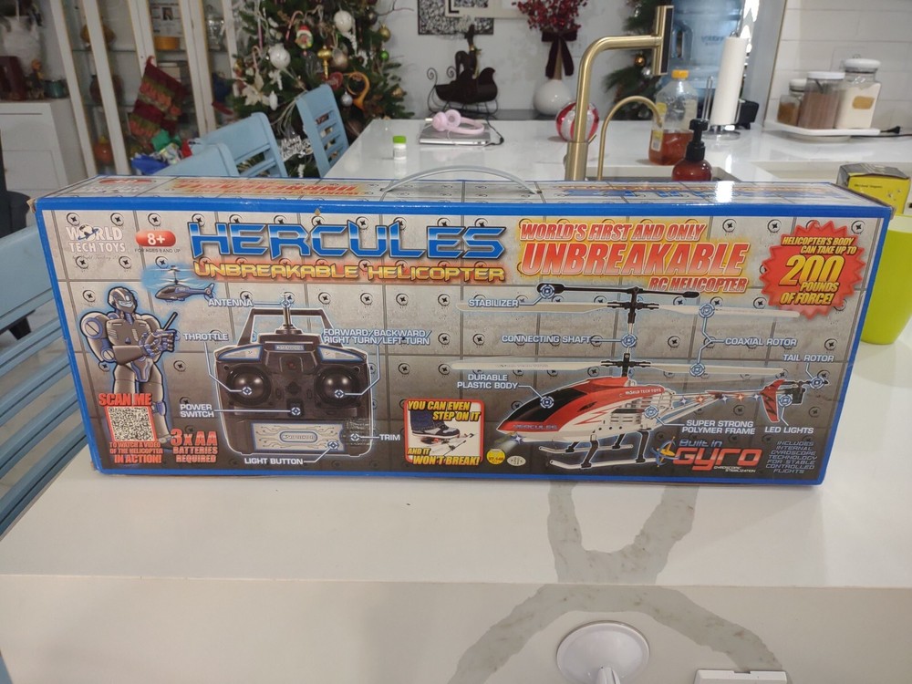 World Tech Toys Hercules Unbreakable 3.5CH Remote Control Helicopter