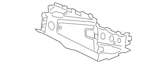 Genuine GM Passenger Side Engine Compartment Side Rail Rear Extension 23176441