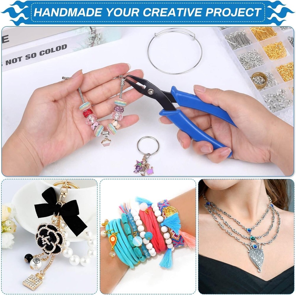 Split Ring Pliers For Jewelry Making Split Ring Opener Tool Keychain Pliers