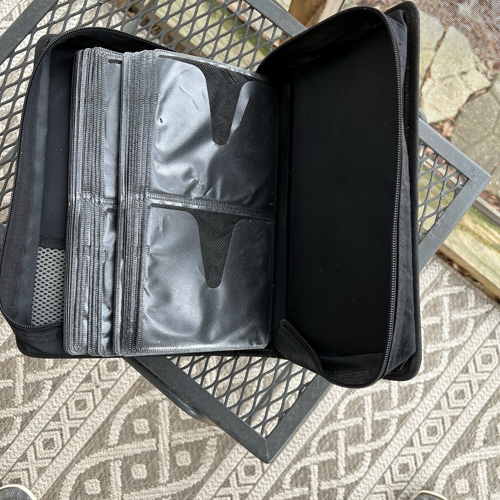 Case Logic 96 Disc Zip Around CD/DVD/Blu-Ray Storage Case Wallet Binder, Black