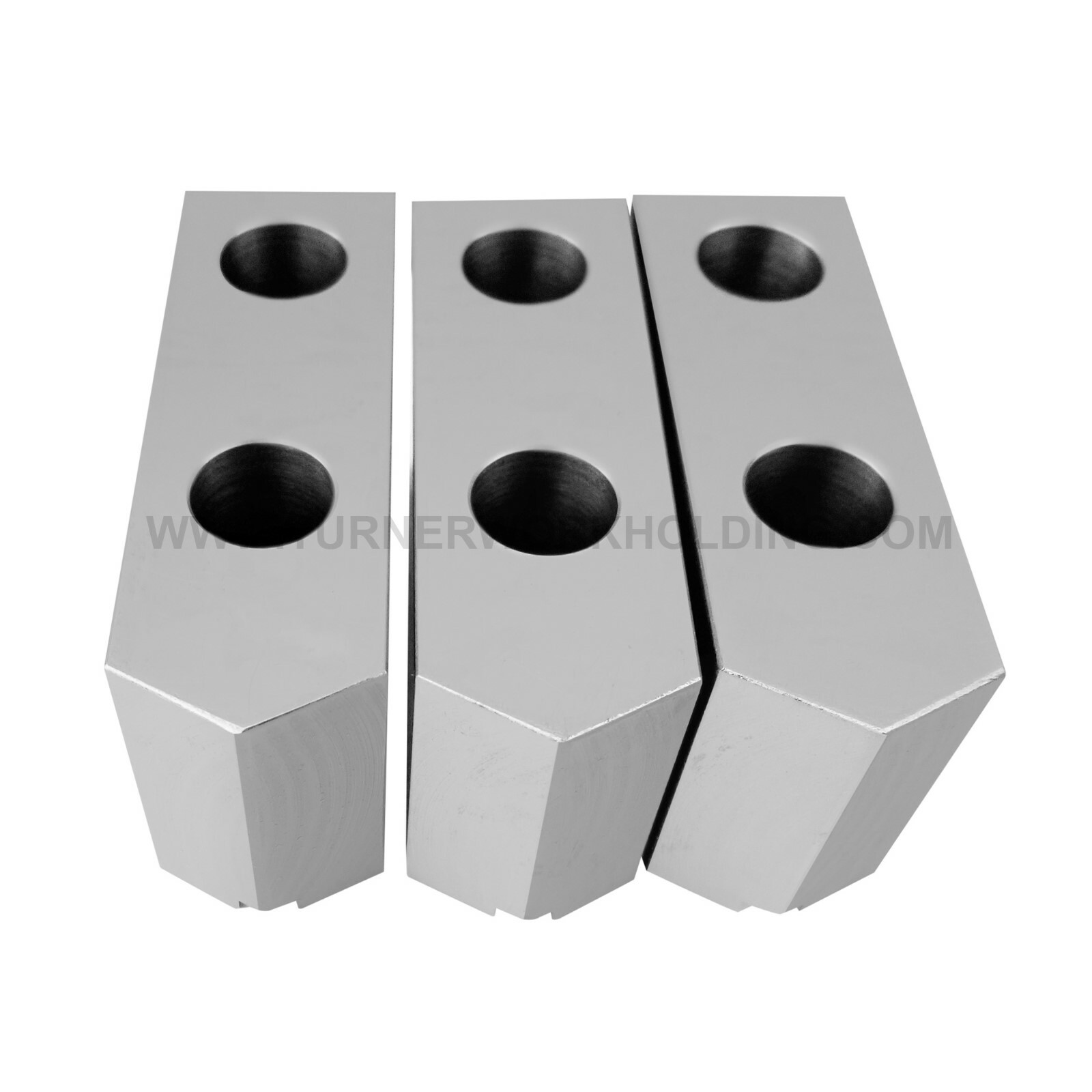 AMERICAN STANDARD STEEL SOFT JAWS FOR TONGUE & GROOVE 12" CHUCK 2.0"HT (3 PCS)