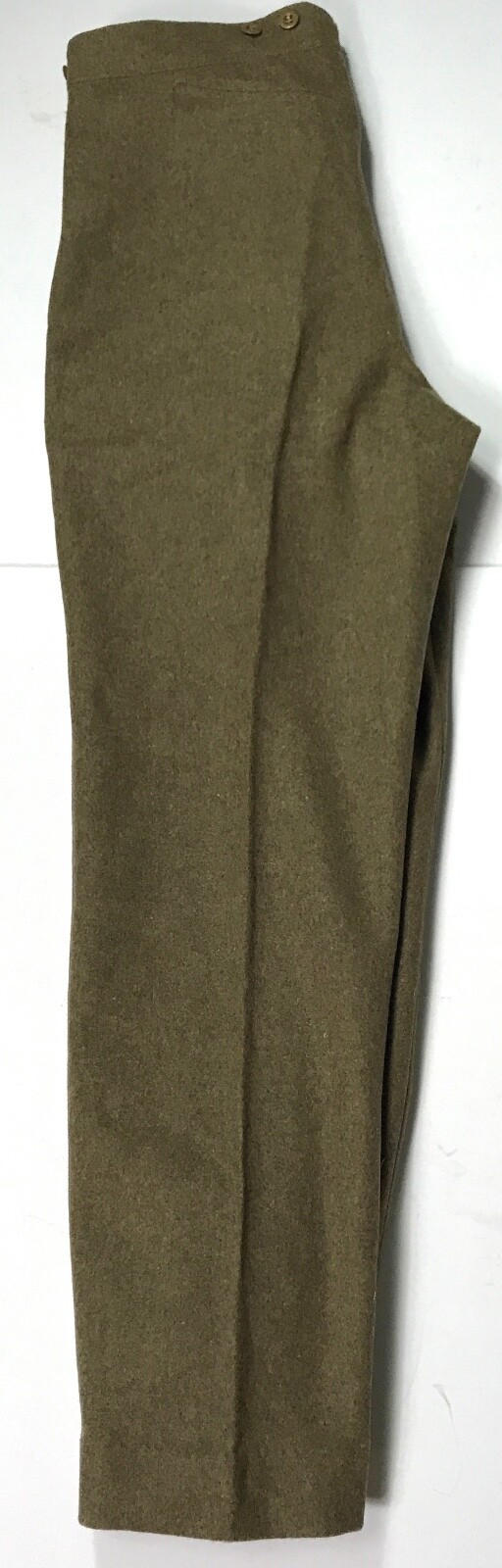 WWI BRITISH P1902 WOOL SERVICE DRESS COMBAT FIELD TROUSERS- SMALL 32 WAIST