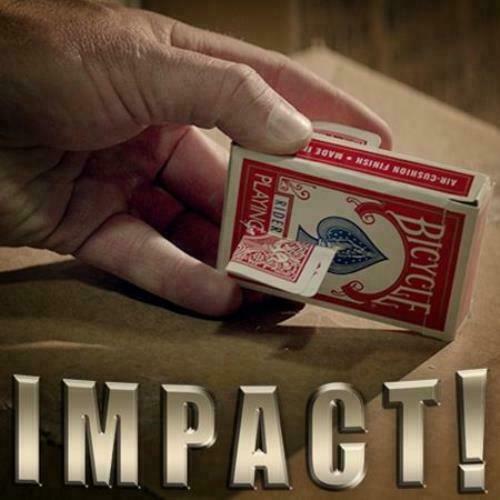Deluxe IMPACT CARD THRU BOX PENETRATION Solid Metal Block Close Up Magic Trick