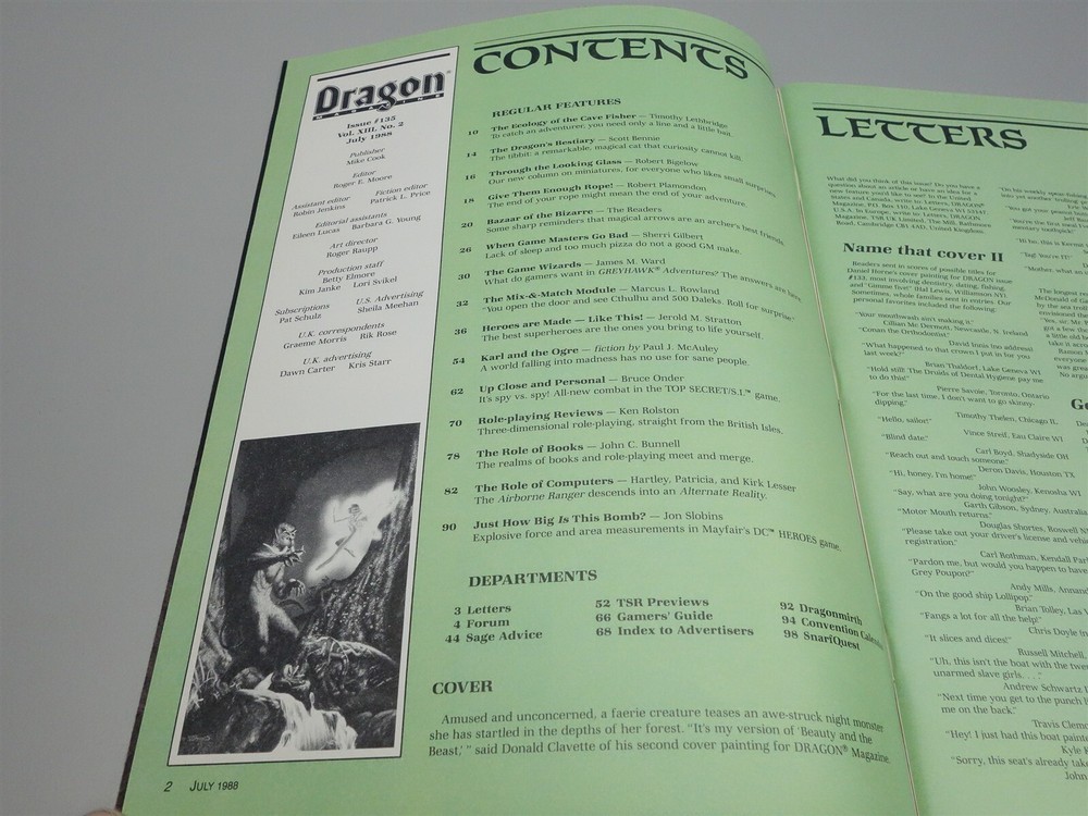 Dragon Magazine: Issue # 135 (TSR)