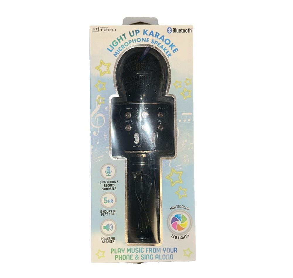 Light Up Kareokee Microphone Speaker