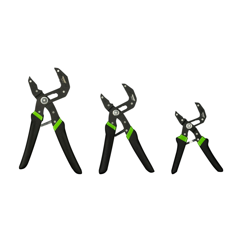 VIM Tools 3 Piece Orca Grip Auto Adjusting Plier Set