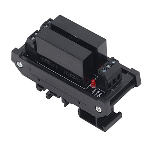Solid State Relay Module, 3-32VDC Input DIN Rail Mount Resin Seal Plug and