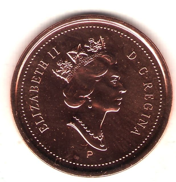 2001-P Canada 1-cent PL Penny from Test Coinage Set