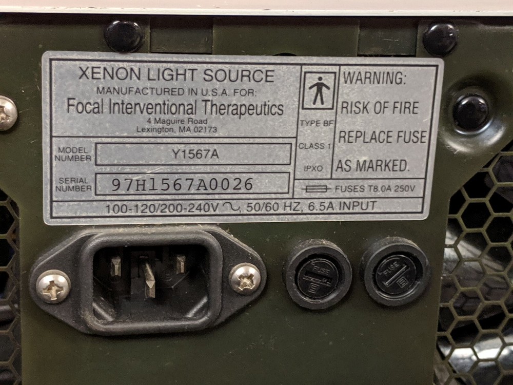 Focal Y1567A Xenon Light Source / FULLY FUNCTIONING LAMP / 30 DAY GUARANTEE