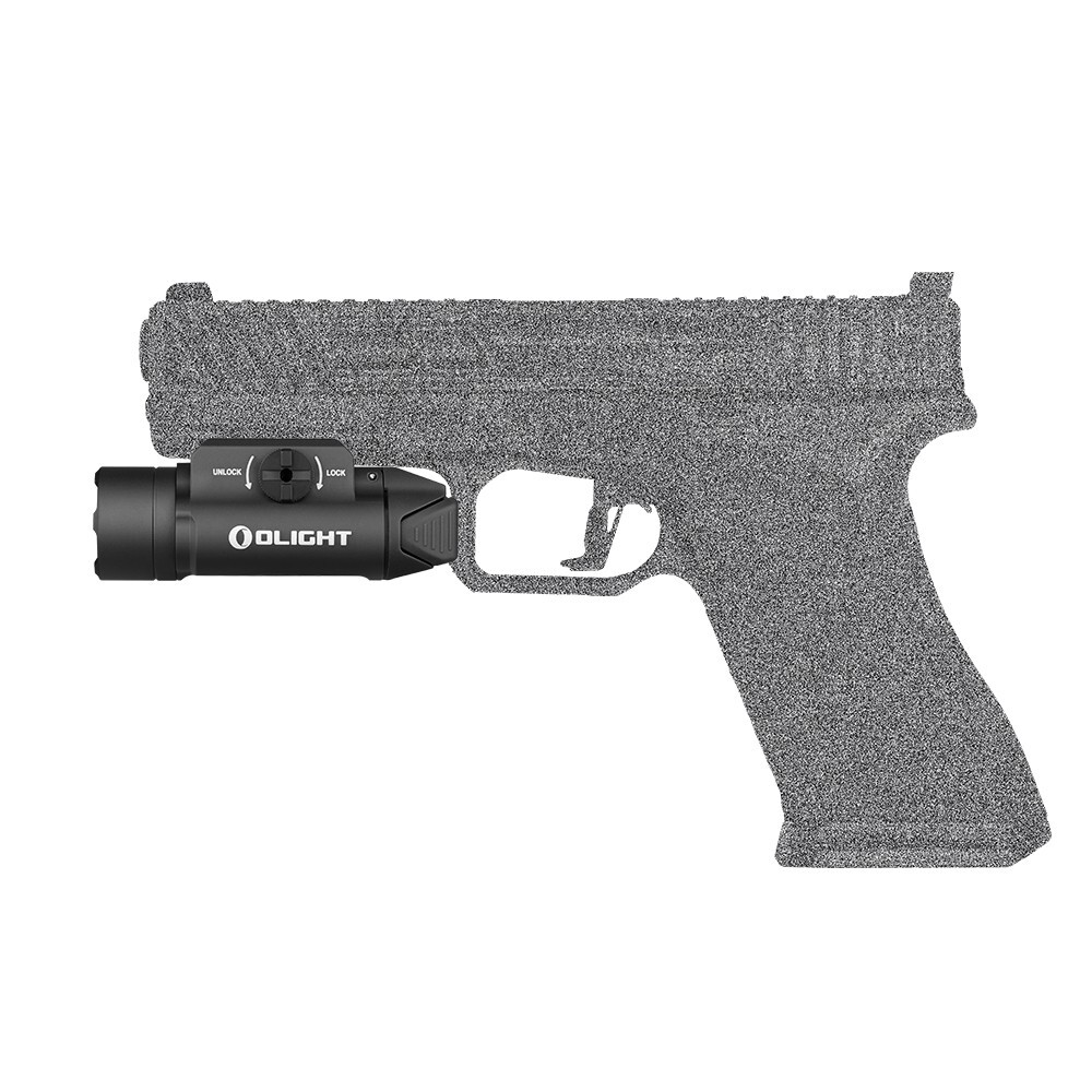 Olight PL-3R Valkyrie Rechargeable Rail Mounted Tactical Light, Black, 1500 Lum