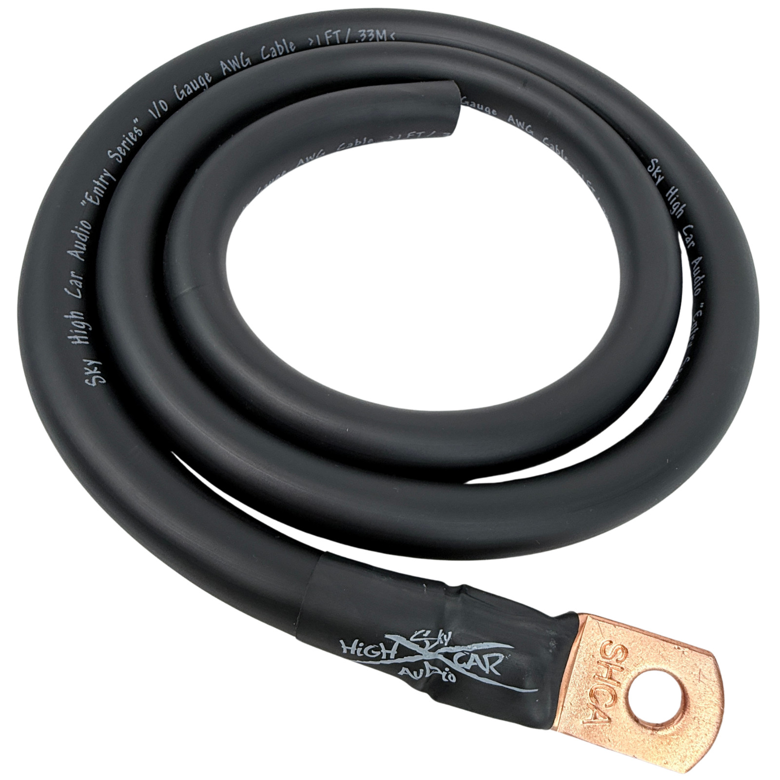 1/0 Gauge Big 3 Upgrade Kit CCA Sky High Car Audio Alternator Red Blue Green