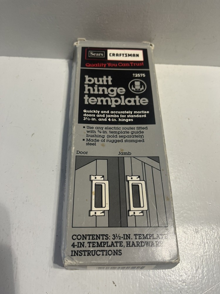 - Butt Hinge Template Carpenter Door Tool Sears Craftsman