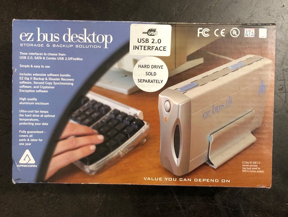Vintage Apricorn ez bus desktop ZIP External Disk Drive Interface