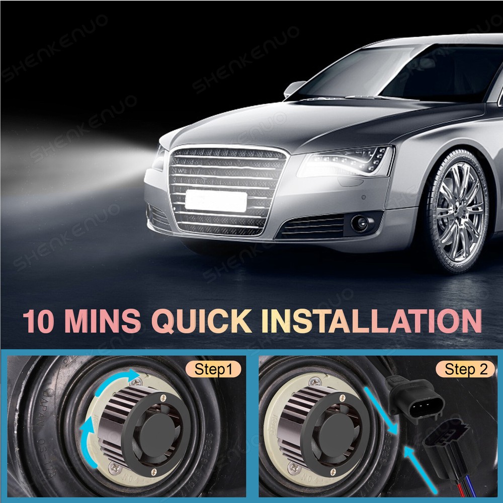 FOR 2022 Ski Doo Gen4 Gen 2PCS LED Headlight UPGRADE Conversion Kit Plug & Play