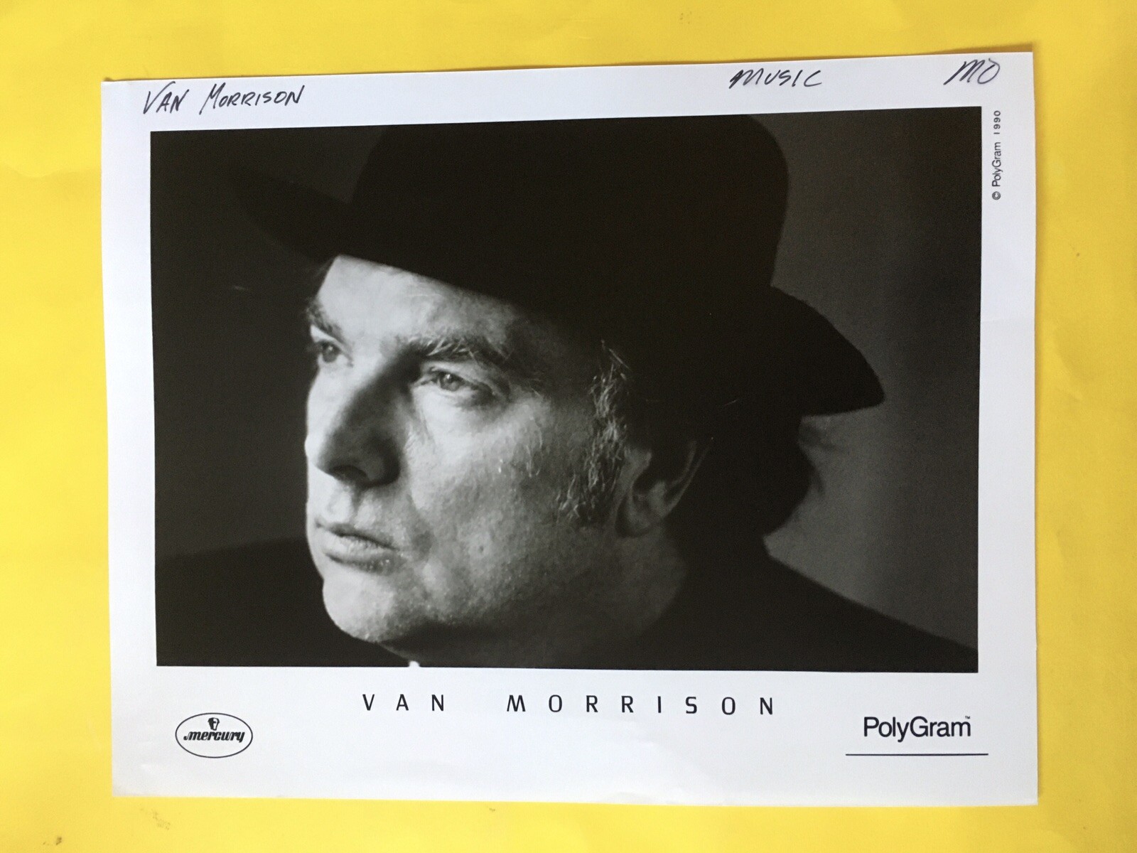 Van Morrison Press Photo 8x10”, See Description.