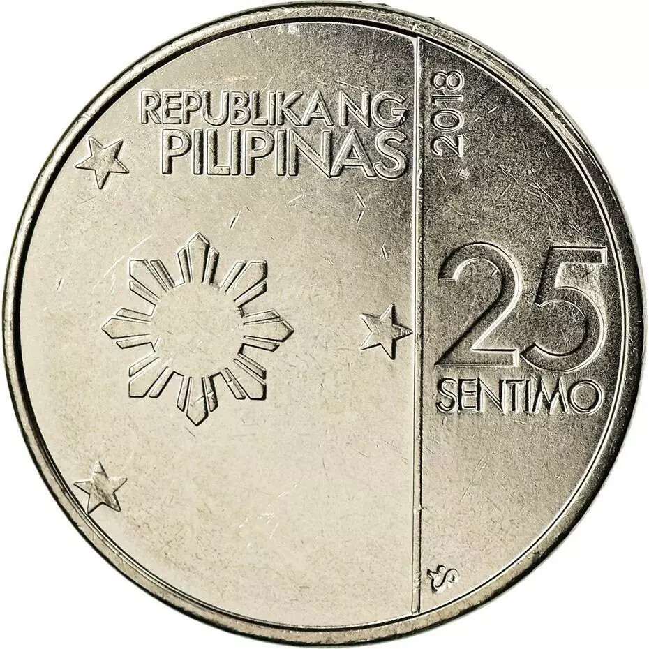 2018 Philippines 25 Sentimo  Coin 25 cent