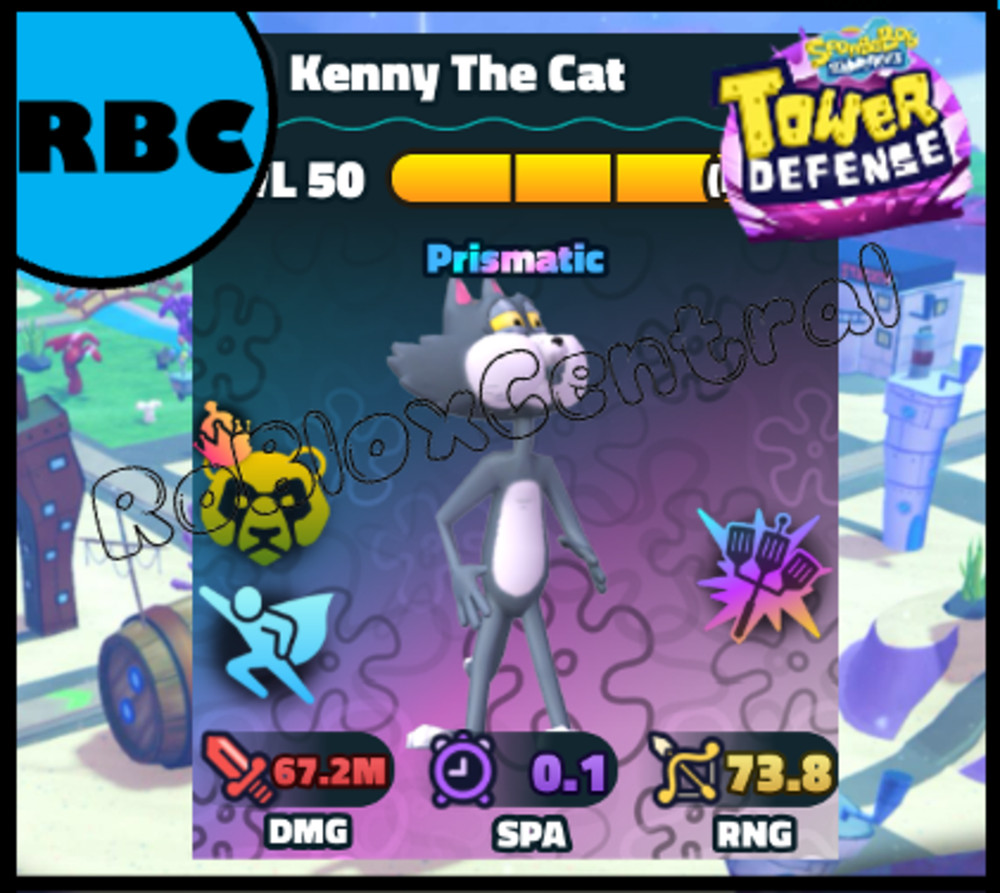 KENNY THE CAT - CHEAP SPONGEBOB TOWER DEFENSE - SBTD UNIT
