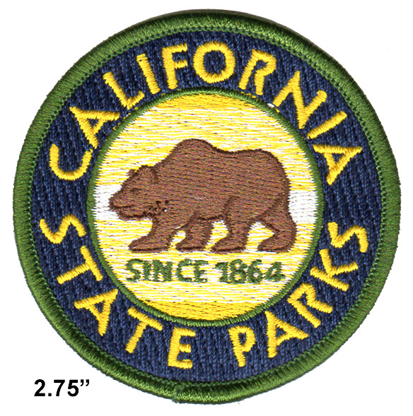 California State Parks - Hook & Loop back - 2.75" Uniform Hat Patch