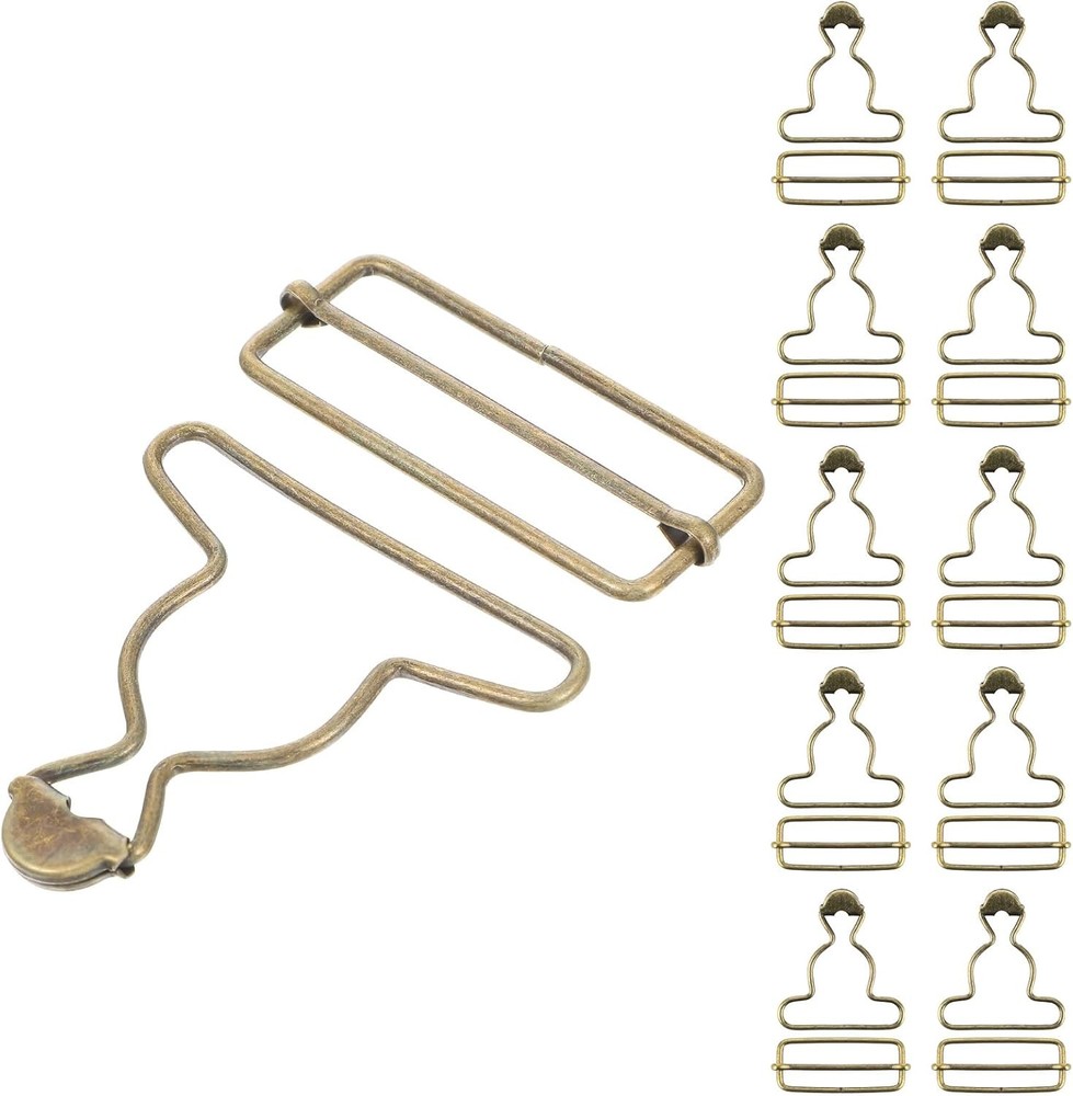 Ten pairs overall buckle clasp replacements.