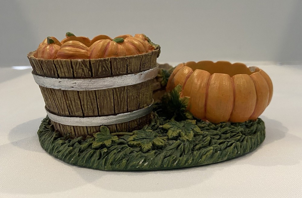 Vintage 3 Tea light Pumpkin Candle Holder.