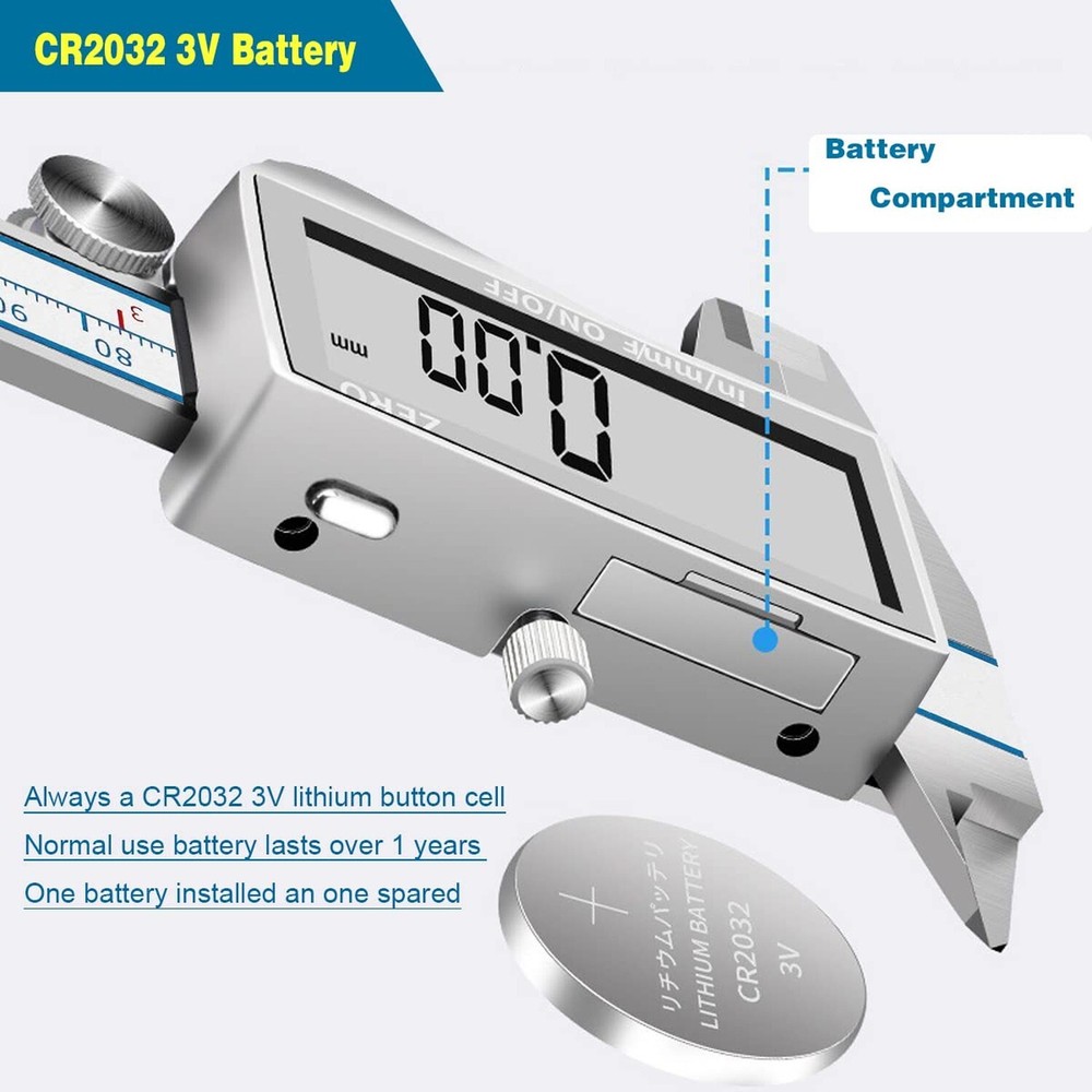 Digital Calipers, DITRON 6" Vernier Caliper- Electronic Micrometer with Large...