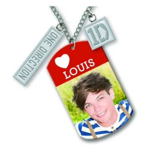 ONE DIRECTION 'LOUIS TOMLINSON' retro necklace NEW/OFFICIAL