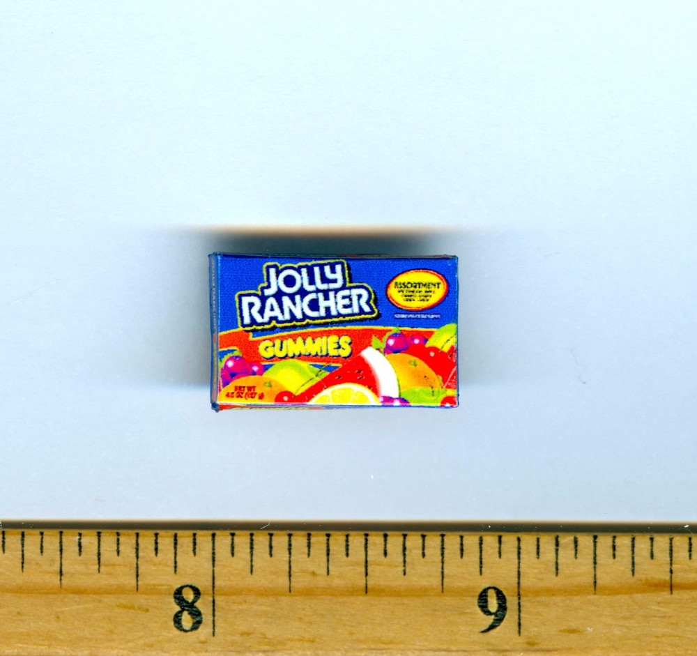 Dollhouse Miniature size Fruit Gummy Candy Box