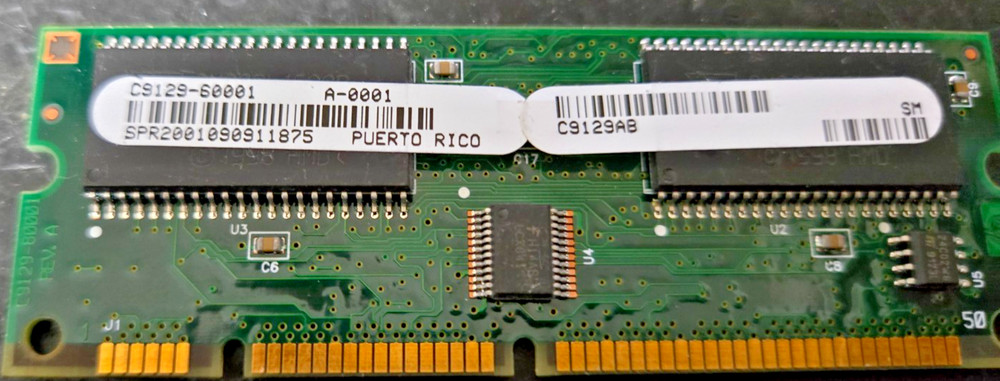 HP C9129-60001 Printer Memory Module – Flash+SDRAM Combo LaserJet 4100 untested