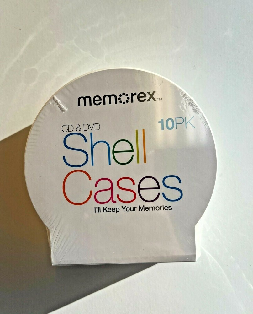 4X10PK New Memorex CD & DVD Clear Shell Cases Thin Clam Shell C-SHELL