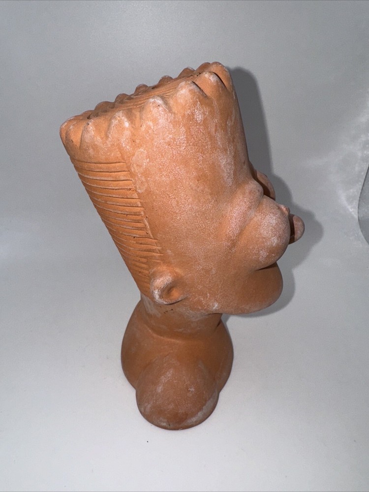 Bart Simpson Chia Plant Planter pottery Bust NEW