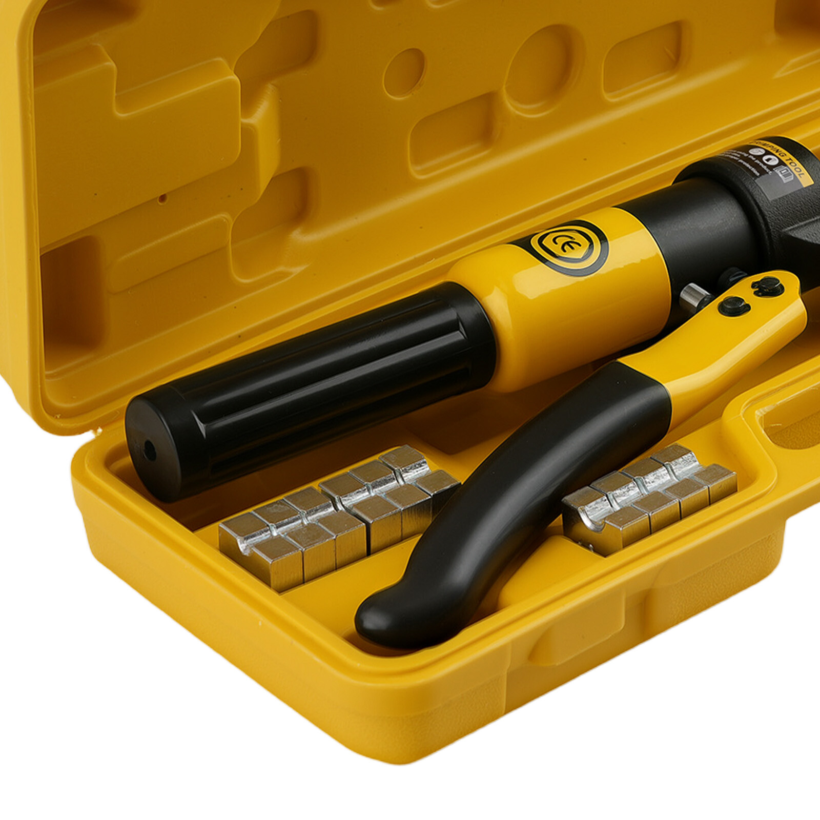 10 Ton Hydraulic Crimper Crimping Tool Wire Battery Cable Lug Terminal W/ 9 Dies