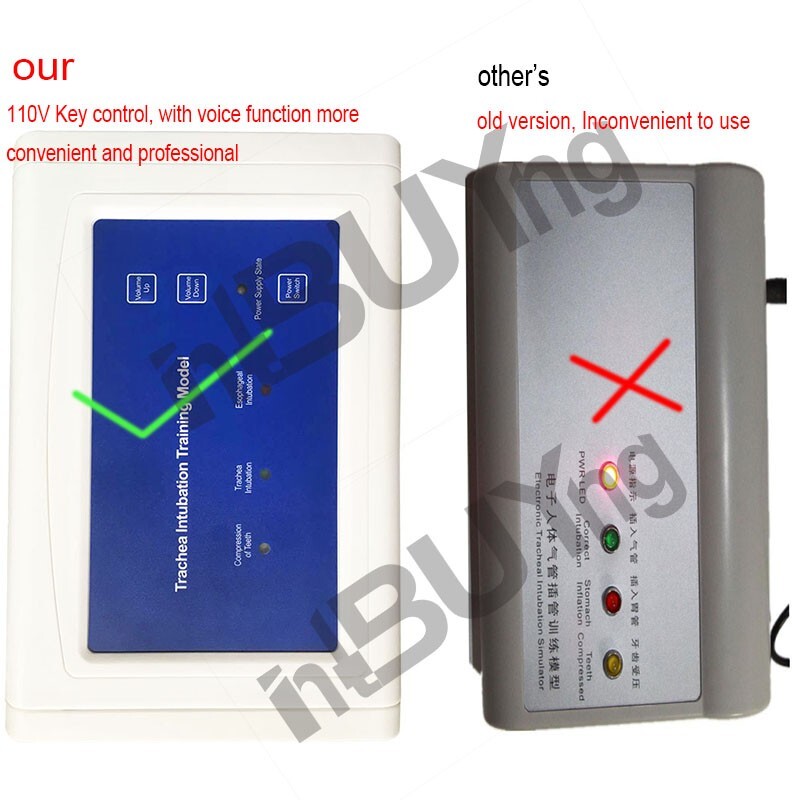 110V-220V Universal Tracheal Intubation Training Teaching Model with Indicator