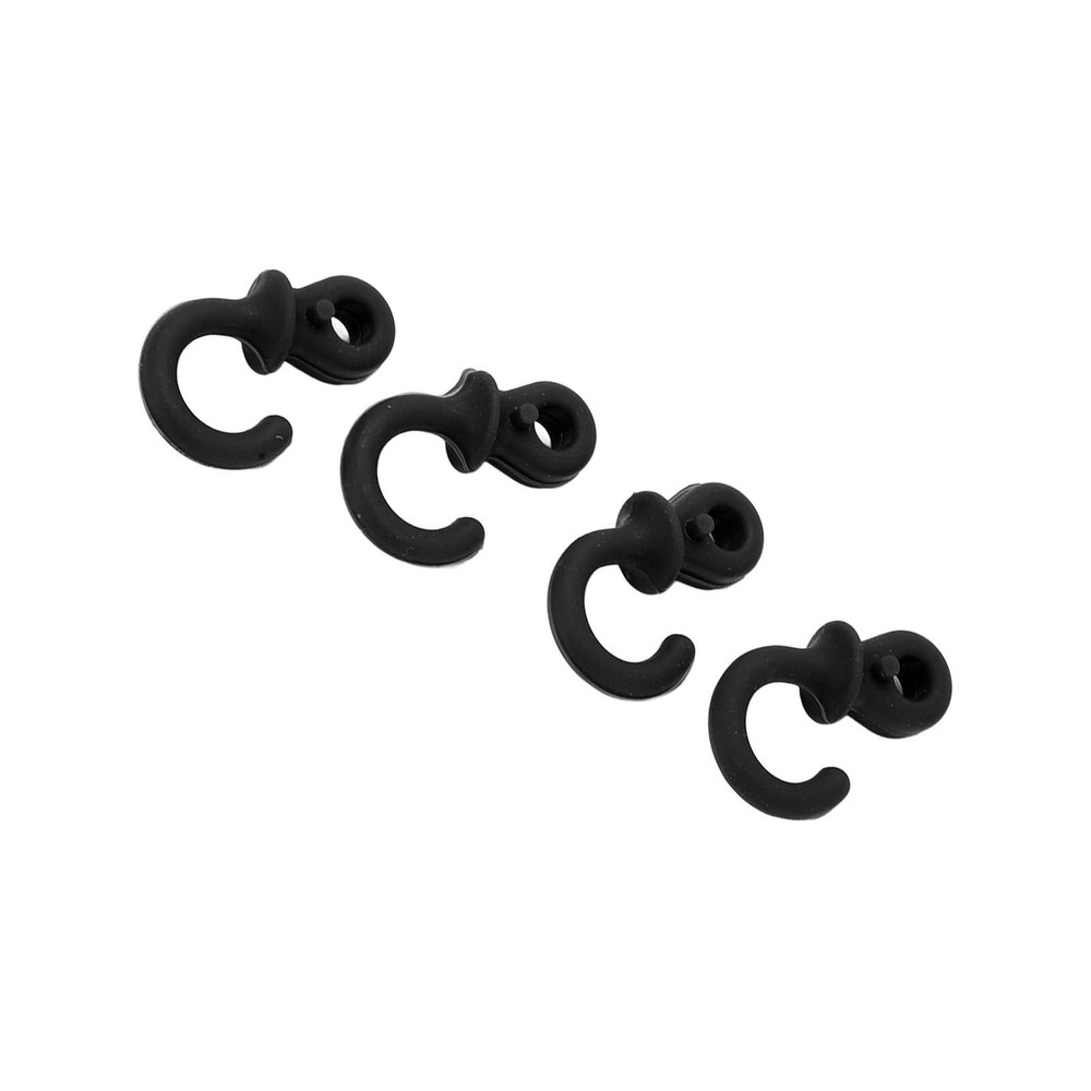 (Black)4Pcs Archery Bow String Silencers Monkey Tail Compound Bow String