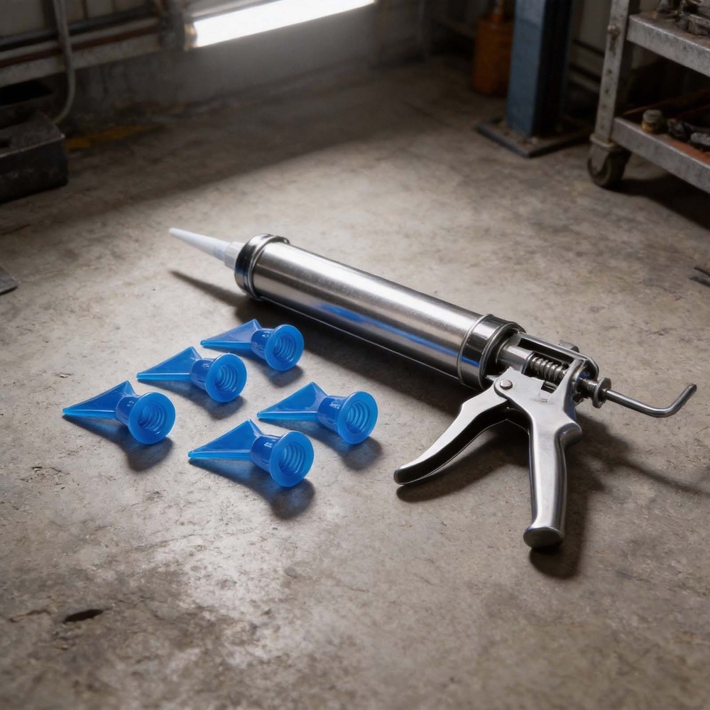 5pcs Wave Shape Nozzle Kit Silicone Caulking Tools for Optimal Application