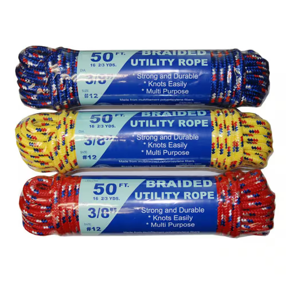 3/8 In. X 50 Ft. Braided Utility Rope